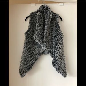 Extremely fuzzy winter vest